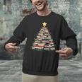 Christmas Tree Books Book Reading Bookworm Unisex Sweatshirt