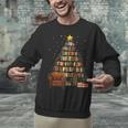 Christmas Tree Bookshelf Book Lover Library Unisex Sweatshirt Christmas Tree Bookshelf Book Lover Library Unisex Sweatshirt