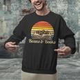 Coffee Beans & Books Retro Bookworm Librarian Unisex Sweatshirt Coffee Beans & Books Retro Bookworm Librarian Unisex Sweatshirt