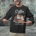Coffee Cats And Books Cozy Calico Reader Love Cute Cat Unisex Sweatshirt