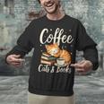 Coffee Cats And Books Lover For Women & Men Coffee Unisex Sweatshirt Coffee Cats And Books Lover For Women & Men Coffee Unisex Sweatshirt