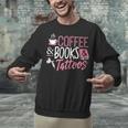 Coffee Lover Shirt Coffee And Books And Tattoos Men Women Unisex Sweatshirt