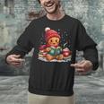 Cozy Gingerbread Christmas Reading Book Xmas Snowflakes Fall Unisex Sweatshirt Cozy Gingerbread Christmas Reading Book Xmas Snowflakes Fall Unisex Sweatshirt