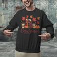 Cozy Season Autumn Leaves Books Pumpkins Fall Halloween Unisex Sweatshirt