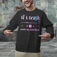 If I Crash Pause My Audiobook Listener Bookish Book Lover Unisex Sweatshirt