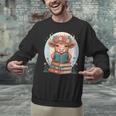 Cute Baby Highland Cow Reading Book Bookworm For Men Women Unisex Sweatshirt Cute Baby Highland Cow Reading Book Bookworm For Men Women Unisex Sweatshirt