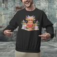 Cute Baby Highland Cow Reading Book Lover Toddler Unisex Sweatshirt