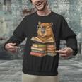 Cute Capybara Reading Books Animal Capybara Bookworms Unisex Sweatshirt Cute Capybara Reading Books Animal Capybara Bookworms Unisex Sweatshirt