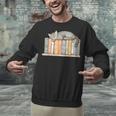 Cute Cat Sleeping On Books Unisex Sweatshirt