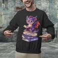 Cute Dragon Read Books Be Kind Stay Weird Book Lover Unisex Sweatshirt