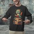 Cute Dragon Reading Book Bookworm Dragons And Books Unisex Sweatshirt Cute Dragon Reading Book Bookworm Dragons And Books Unisex Sweatshirt