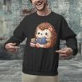 Cute Hedgehog Book Lover Readers Animal Reading Unisex Sweatshirt Cute Hedgehog Book Lover Readers Animal Reading Unisex Sweatshirt
