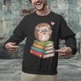 Cute Hedgehog Reading Books Animal Lover Reader Bookworm Unisex Sweatshirt Cute Hedgehog Reading Books Animal Lover Reader Bookworm Unisex Sweatshirt