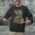 Cute Kawaii Dragon Fantasy Book Lover Book Nerd Unisex Sweatshirt Cute Kawaii Dragon Fantasy Book Lover Book Nerd Unisex Sweatshirt