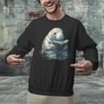 Cute Manatee Reading Book Bookworm Readers Manatee Lover Unisex Sweatshirt