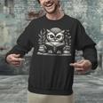 Cute Owl Reading Book Graphic Art Unisex Sweatshirt