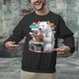 Cute Polar Bear Is Reading a Book Reading Polar Bear Unisex Sweatshirt Cute Polar Bear Is Reading a Book Reading Polar Bear Unisex Sweatshirt