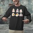 Cute Spooky Reading Book Halloween Fall Ghost Autumn Unisex Sweatshirt
