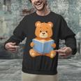 Cute Teddy Bear Reading Book Adorable For Readers Unisex Sweatshirt Cute Teddy Bear Reading Book Adorable For Readers Unisex Sweatshirt