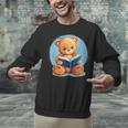 Cute Teddy Bear Reading Book Fun Unisex Sweatshirt Cute Teddy Bear Reading Book Fun Unisex Sweatshirt