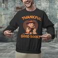 Cute Thanksgiving Teacher Librarian Thankful Reading Books Unisex Sweatshirt Cute Thanksgiving Teacher Librarian Thankful Reading Books Unisex Sweatshirt
