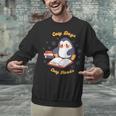 Cute Xmas Book Lover Penguin Reading Cosy Days Cosy Reads Unisex Sweatshirt