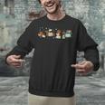 Dachshund Book Lover Reading Wiener Dog 100 Days Of School Unisex Sweatshirt