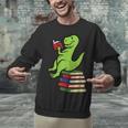 Dino Reading Read Reading Librarian Book Men Boys Kids Unisex Sweatshirt