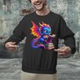 Dragon Reading a Book Bookworm Book Lover Unisex Sweatshirt Dragon Reading a Book Bookworm Book Lover Unisex Sweatshirt