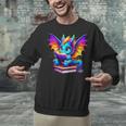 Dragon Reading a Book Bookworm Book Unisex Sweatshirt