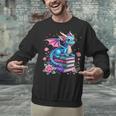 Dragons And Books Dragon Reading Book Lover Girl Bookworm Unisex Sweatshirt Dragons And Books Dragon Reading Book Lover Girl Bookworm Unisex Sweatshirt