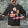 Dungeon Crawler Carl Colorful Sticker Collage LitRPG Book Unisex Sweatshirt Dungeon Crawler Carl Colorful Sticker Collage LitRPG Book Unisex Sweatshirt