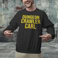 Dungeon Crawler Carl Yellow Text Logo LitRPG Series Book Unisex Sweatshirt Dungeon Crawler Carl Yellow Text Logo LitRPG Series Book Unisex Sweatshirt