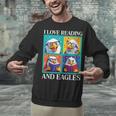 Eagle Love Reading And Eagles Child Book Lover Unisex Sweatshirt