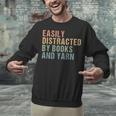 Easily Distracted By Books And Yarn Knitting & Crocheting Unisex Sweatshirt
