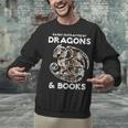 Easily Distracted By Dragons Books Bookworm Women Men Kids Unisex Sweatshirt