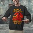 Easily Distracted By Dragons And Books Reading Unisex Sweatshirt Easily Distracted By Dragons And Books Reading Unisex Sweatshirt