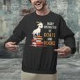 Easily Distracted By Goats And Books Goats And Book Reading Unisex Sweatshirt