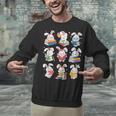 Easter Teacher Cute Bunny Reding Books Librarian Bookworm Unisex Sweatshirt