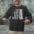 Eat Sleep Read Repeat Reading Book Librarian Men Women Kids Unisex Sweatshirt Eat Sleep Read Repeat Reading Book Librarian Men Women Kids Unisex Sweatshirt