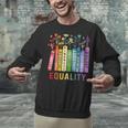 Equality Books Peace Love Compassion LGBT Gay Lesbian Pride Unisex Sweatshirt Equality Books Peace Love Compassion LGBT Gay Lesbian Pride Unisex Sweatshirt
