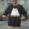 Ew People Introvert Sayings Sarcastic Cat Quote Unisex Sweatshirt Ew People Introvert Sayings Sarcastic Cat Quote Unisex Sweatshirt