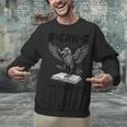 F-Caw-F Crow Book Lovers Vintage Bookish Bird Unisex Sweatshirt