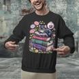 Fantasy Drama Tragedy Cute Cat Book Lover Readers Librarians Unisex Sweatshirt