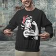 Female Librarian Rosie Riveter Book Guardian Woman Unisex Sweatshirt