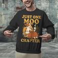 Floral Cow Reading Pun Just One More Chapter Cozy Book Lover Unisex Sweatshirt Floral Cow Reading Pun Just One More Chapter Cozy Book Lover Unisex Sweatshirt