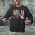Freadom Anti Ban Books Freedom To Read Book Lover Reading Unisex Sweatshirt