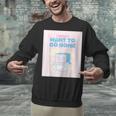 Fun Cute Introvert Cat Character Quote Men Women Unisex Sweatshirt