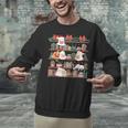 Ghost Christmas Reading Book Lover Library Christmas Teacher Unisex Sweatshirt