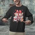 Girly Coquette Gingerbread Books And Hot Cocoa Cozy Season Unisex Sweatshirt Girly Coquette Gingerbread Books And Hot Cocoa Cozy Season Unisex Sweatshirt